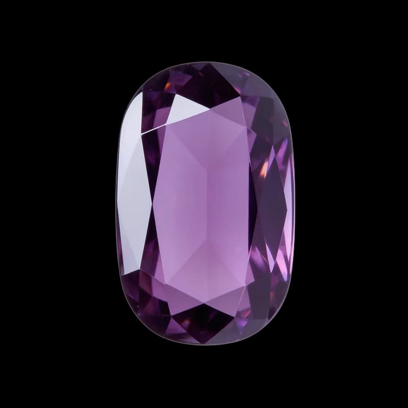 Polished oval amethyst gem representing long-term client success.